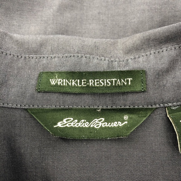 Eddie Bauer Gray Dress Shirt, Size L - Picture 4 of 6